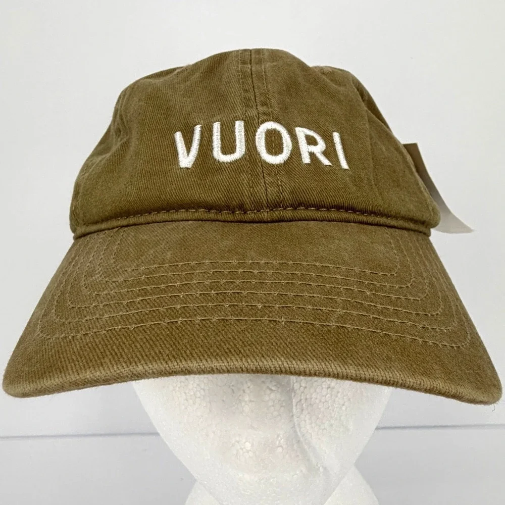 Vuori Ball Cap Camel Tan Unisex One Size Adjustable Cotton Hat NWT
